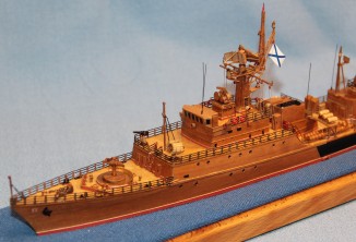 Готовая модель малый противолодочный корабль пр. 1124м Альбатрос 3