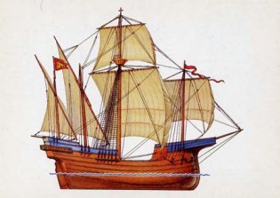 модель венецианского корабя